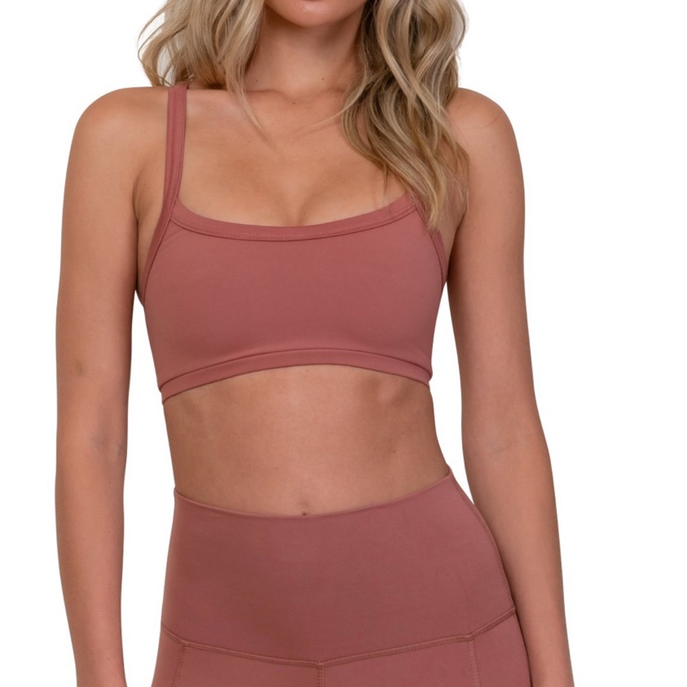 NEW Morgan Stewart sports bra - terra cotta